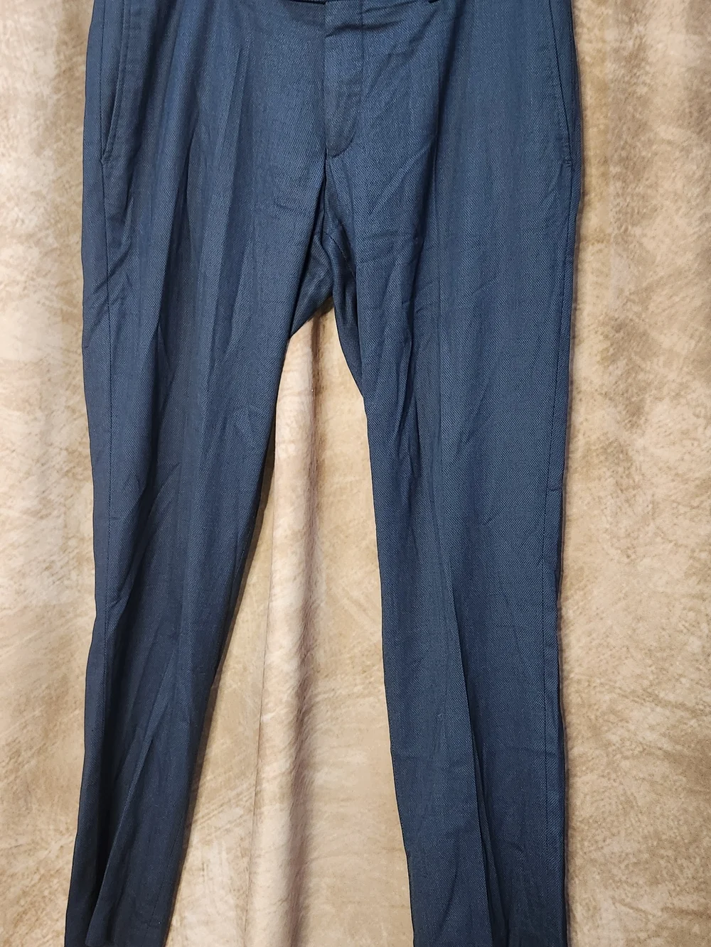 ZARA MAN Slim Fit Suit – Blue Textured – Blazer & Pants Set – EU 50 / US 40 - Picture 3 of 14